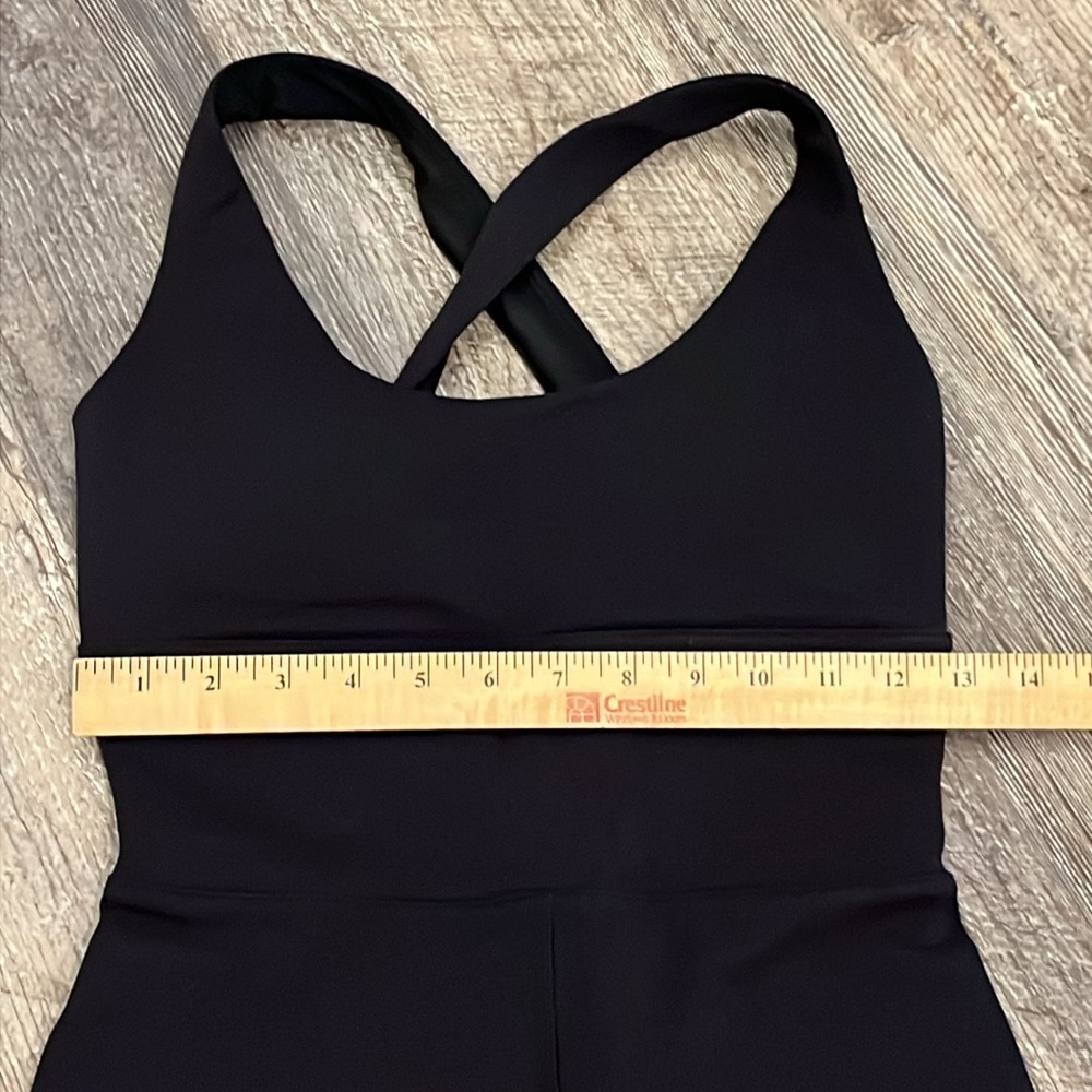 ALO Yoga Airbrush Physique Onesie Black Jumpsuit Bodysuit - Picture 14 of 16